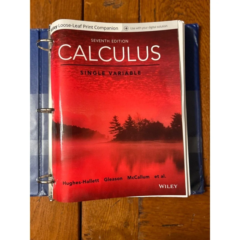 Calculus- Single Variable, 7th Edition, Wiley w/binder READ